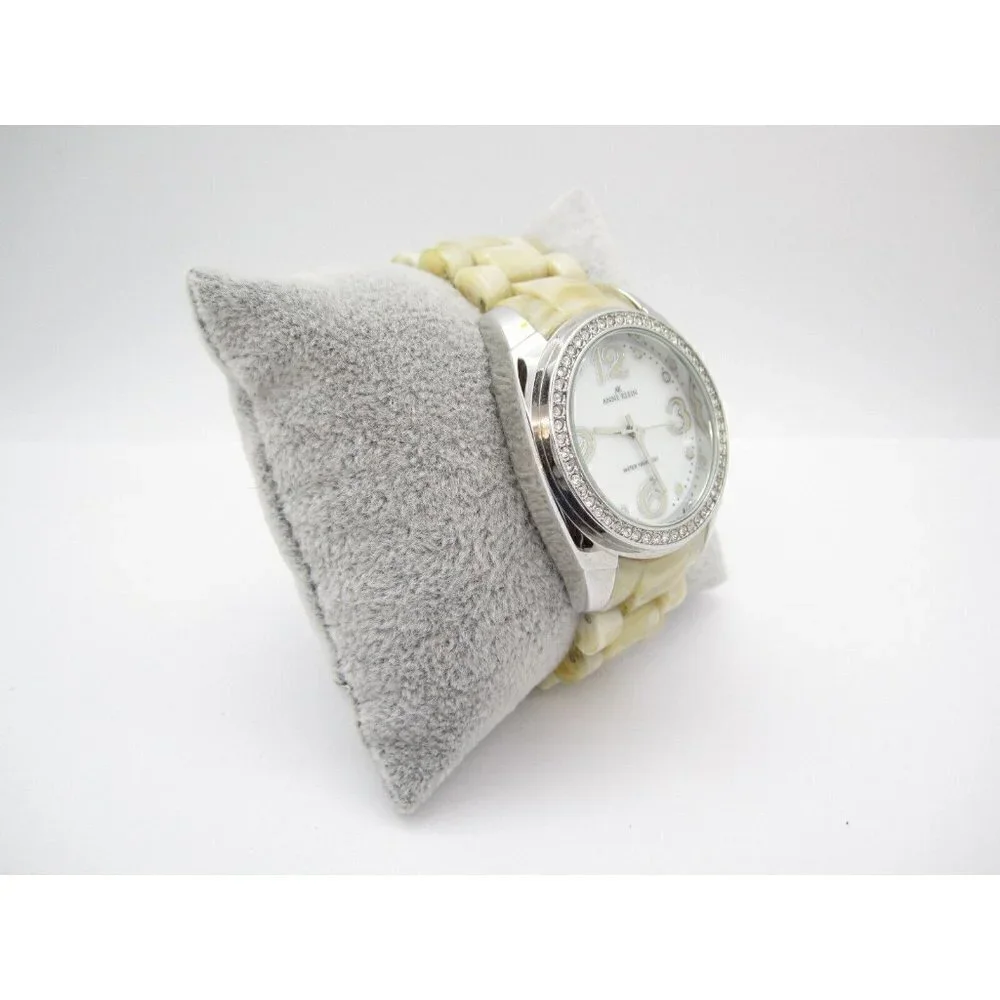Women Anne Klein Quartz WR Analog 39mm‎ Dial Causal Round Watch (G114)